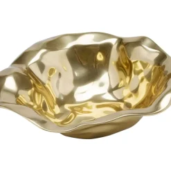 Deko & Geschenkartikel-KARE Design Deko Schale Jade Gold O30Cm