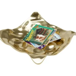 Deko & Geschenkartikel-KARE Design Deko Schale Jade Gold 31X29Cm