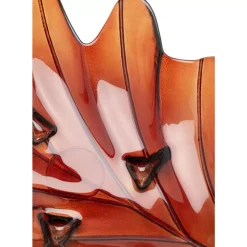 Deko & Geschenkartikel-KARE Design Deko Schale Leaf Rot 14Cm