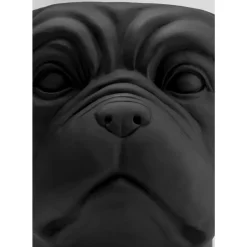 Aufbewahrung & Ordnung-KARE Design Deko Ubertopf Bulldog Schwarz