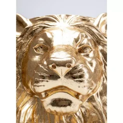 Aufbewahrung & Ordnung-KARE Design Deko Ubertopf Lion Gold