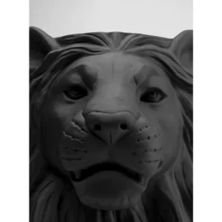 Aufbewahrung & Ordnung-KARE Design Deko Ubertopf Lion Schwarz