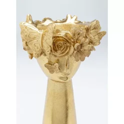 Vasen-KARE Design Deko Vase Flowercrown Gold 41Cm
