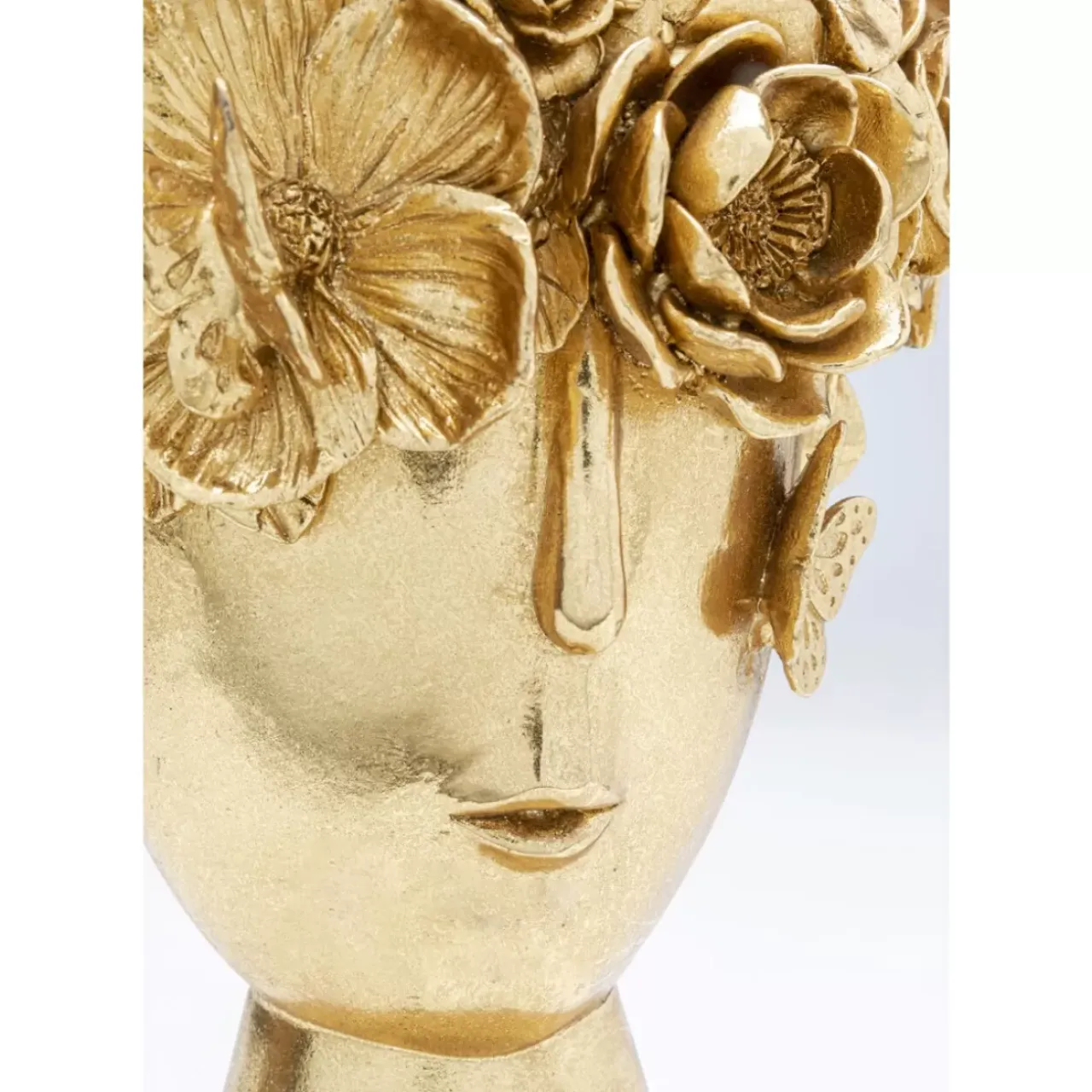 Vasen-KARE Design Deko Vase Flowercrown Gold 20Cm