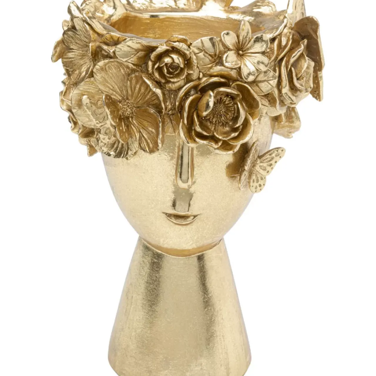Vasen-KARE Design Deko Vase Flowercrown Gold 20Cm