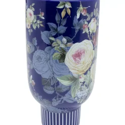 Vasen-KARE Design Deko Vase Rose Magic Blau 27Cm