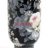 Vasen-KARE Design Deko Vase Rose Magic Schwarz 27Cm