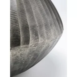 Vasen-KARE Design Deko Vase Sacramento Carving Silber Antik 30Cm