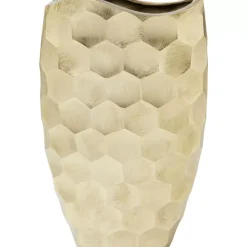 Vasen-KARE Design Deko Vase Sacramento Comb Champagner Gold 59Cm