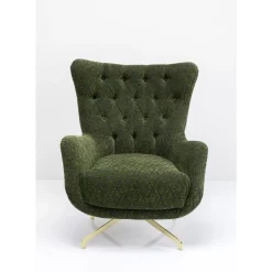 Sessel-KARE Design Drehsessel Bellini Grun