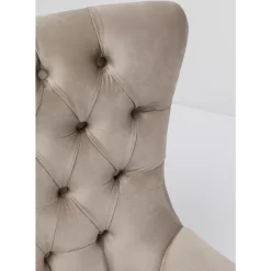 Sessel-KARE Design Drehsessel Bellissima Velvet Beige