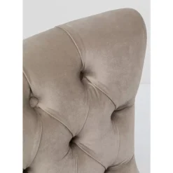 Sessel-KARE Design Drehsessel Bellissima Velvet Beige