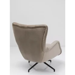 Sessel-KARE Design Drehsessel Bellissima Velvet Beige