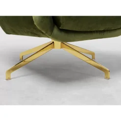 Sessel-KARE Design Drehsessel Bellissima Velvet Grun