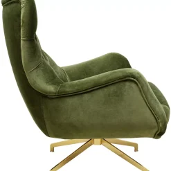 Sessel-KARE Design Drehsessel Bellissima Velvet Grun