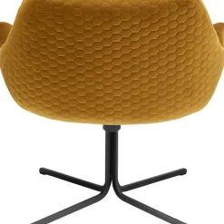 Sessel-KARE Design Drehsessel Bristol Gelb