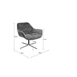 Sessel-KARE Design Drehsessel Bristol Grun