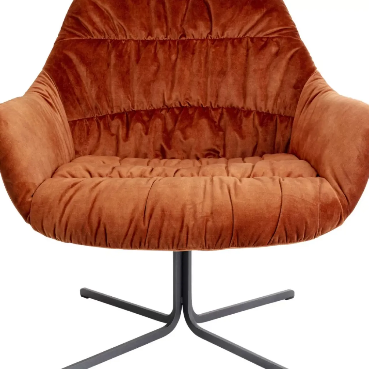 Sessel-KARE Design Drehsessel Bristol Rostrot