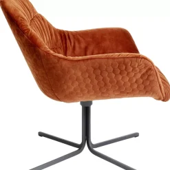 Sessel-KARE Design Drehsessel Bristol Rostrot