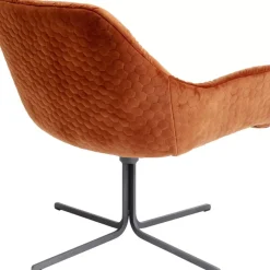 Sessel-KARE Design Drehsessel Bristol Rostrot