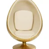 Sessel-KARE Design Drehsessel Eye Ball Messing