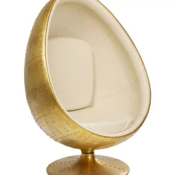 Sessel-KARE Design Drehsessel Eye Ball Messing