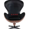 Sessel-KARE Design Drehsessel Lounge Black Walnut