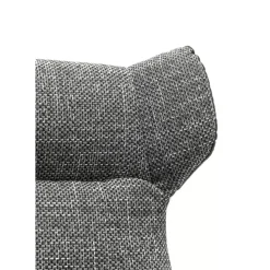 Sessel-KARE Design Drehsessel Mit Hocker Ohio Salt And Pepper