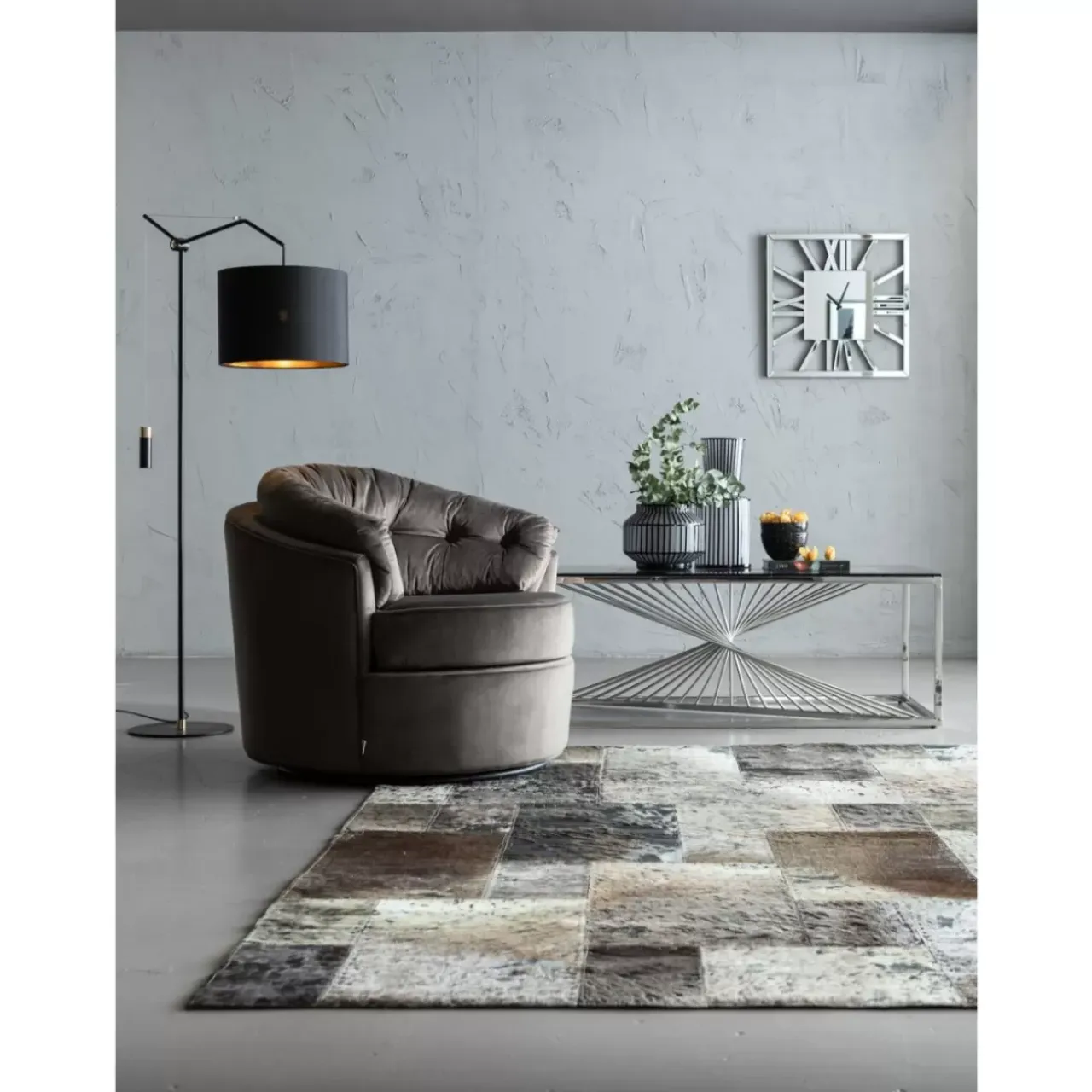 Sessel-KARE Design Drehsessel Music Hall Grau