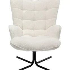Sessel-KARE Design Drehsessel Oscar Boucle Creme