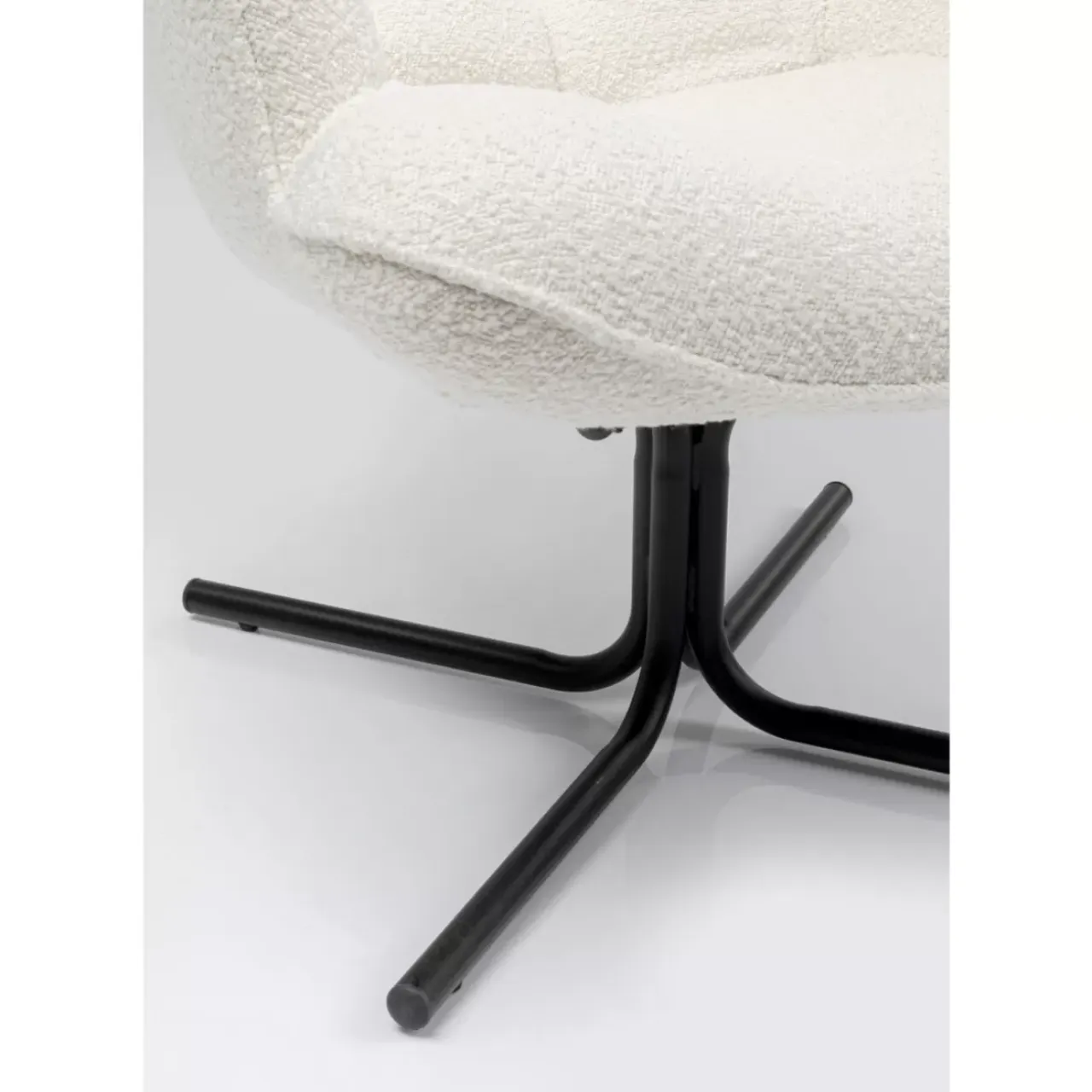 Sessel-KARE Design Drehsessel Oscar Boucle Creme