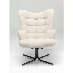 Sessel-KARE Design Drehsessel Oscar Creme