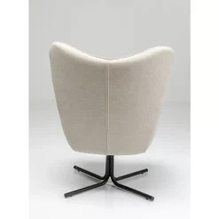 Sessel-KARE Design Drehsessel Oscar Creme