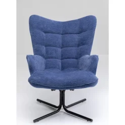 Sessel-KARE Design Drehsessel Oscar Denim