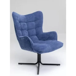 Sessel-KARE Design Drehsessel Oscar Denim