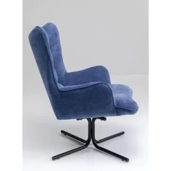 Sessel-KARE Design Drehsessel Oscar Denim