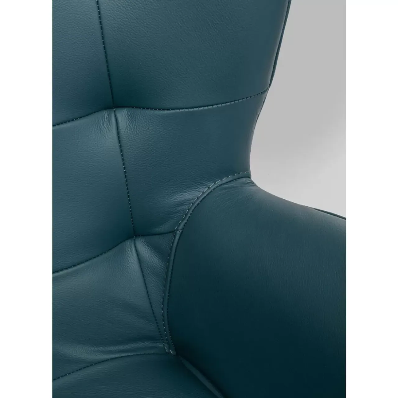 Sessel-KARE Design Drehsessel Oscar Leder Blau