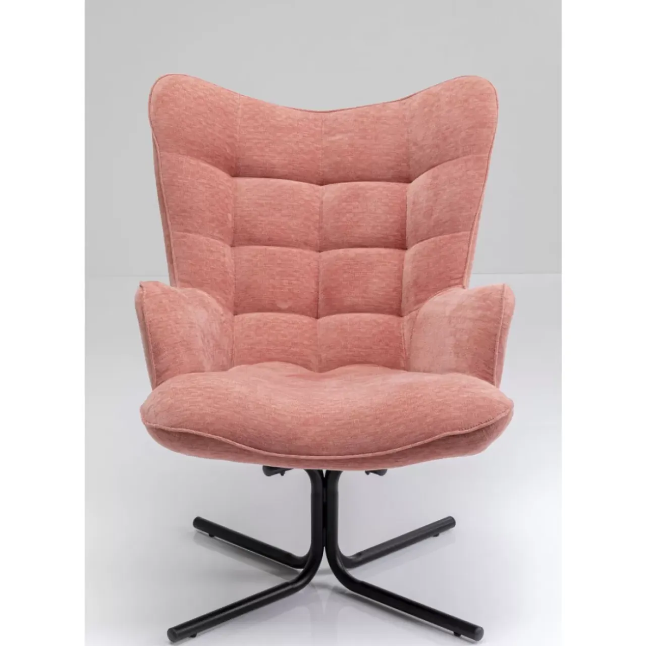 Sessel-KARE Design Drehsessel Oscar Rosa