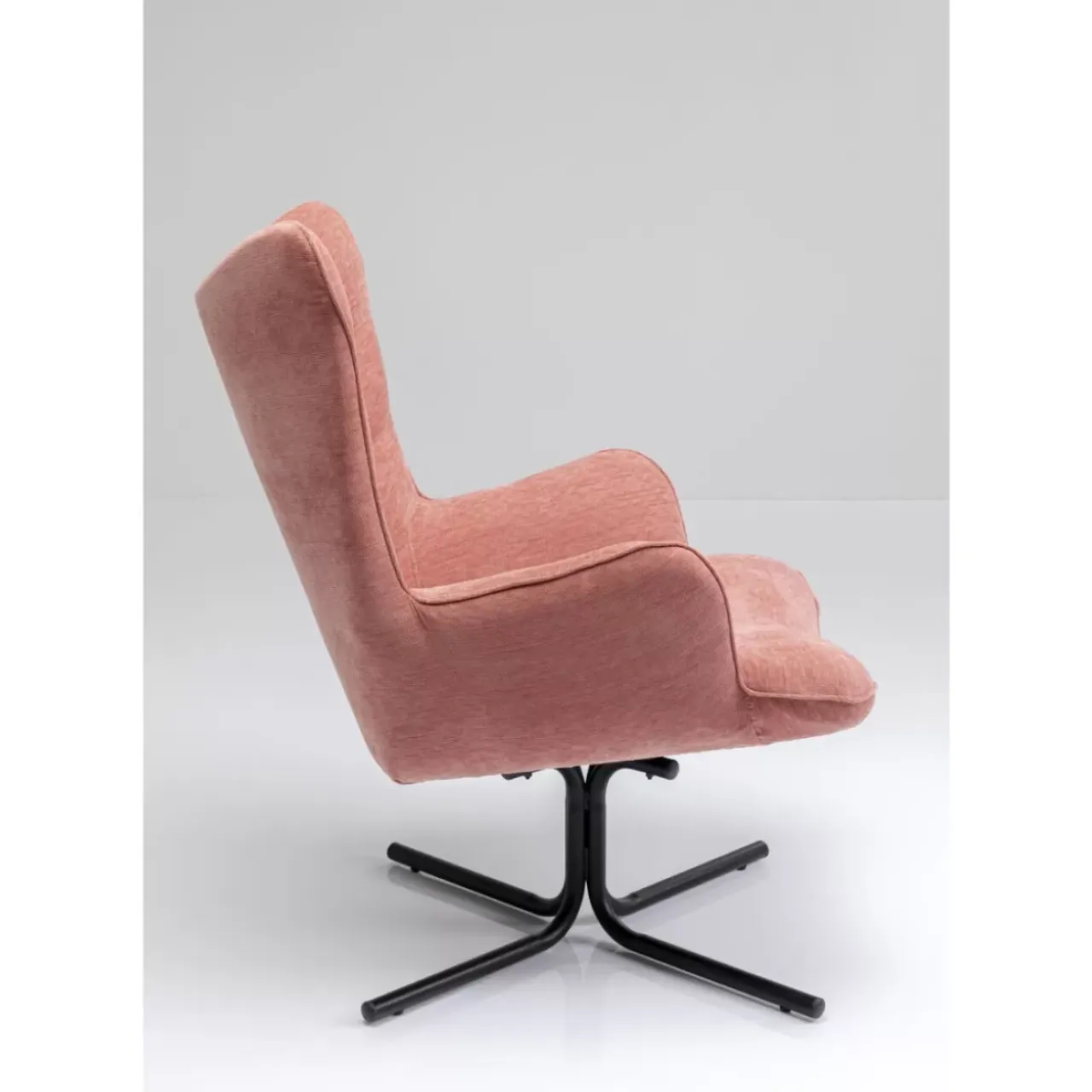 Sessel-KARE Design Drehsessel Oscar Rosa