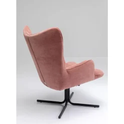Sessel-KARE Design Drehsessel Oscar Rosa