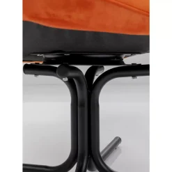 Sessel-KARE Design Drehsessel Oscar Velvet Orange