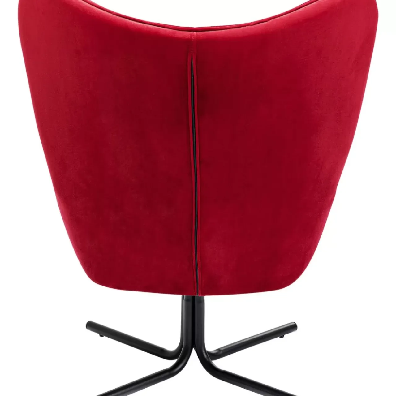 Sessel-KARE Design Drehsessel Oscar Velvet Rot