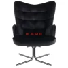 Sessel-KARE Design Drehsessel Oscar Velvet Schwarz