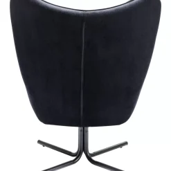 Sessel-KARE Design Drehsessel Oscar Velvet Schwarz