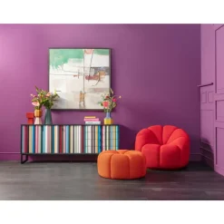 Sessel-KARE Design Drehsessel Peppo Lounge Rot