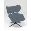 Sessel-KARE Design Drehsessel Toledo Dunkelblau