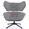 Sessel-KARE Design Drehsessel Toledo Schwarz Weiss