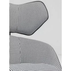 Sessel-KARE Design Drehsessel Toledo Schwarz Weiss