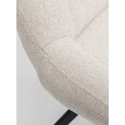 Stühle-KARE Design Drehstuhl Baron Creme