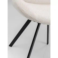 Stühle-KARE Design Drehstuhl Baron Creme